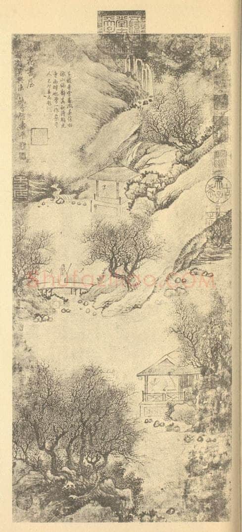 清 恽寿平《山水轴（二）》国画作品