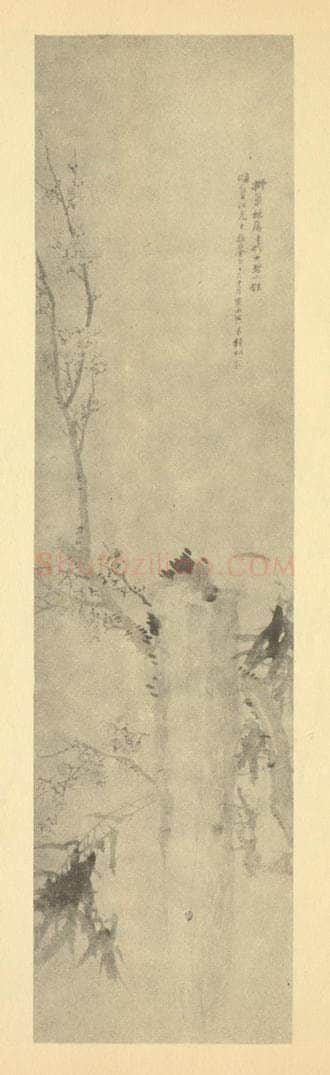 清 钱松《梅花》国画作品