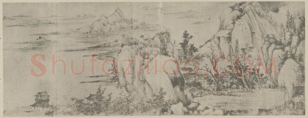 清 吴历《上洋留别图卷(一)》国画作品