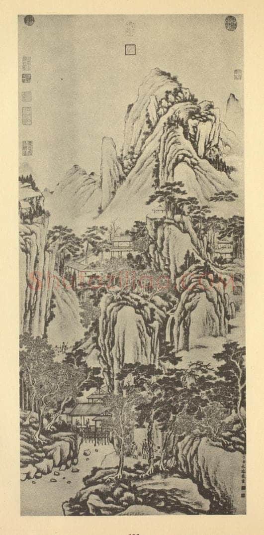 清 永瑢《山水轴(七)》国画作品