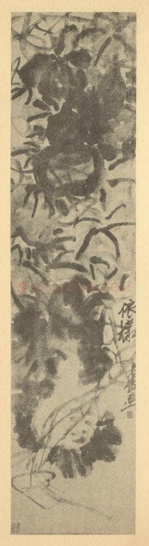 清 吴昌硕《依样》国画作品