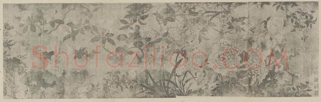 宋 徐熙《百花图卷（一）》国画作品