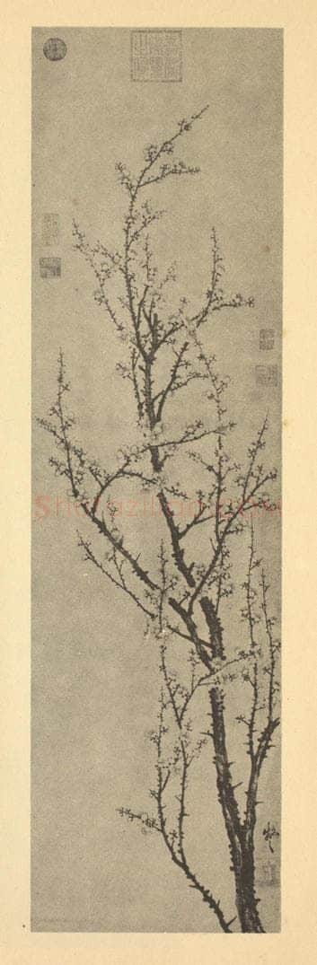 明 王谦《梅花》国画作品