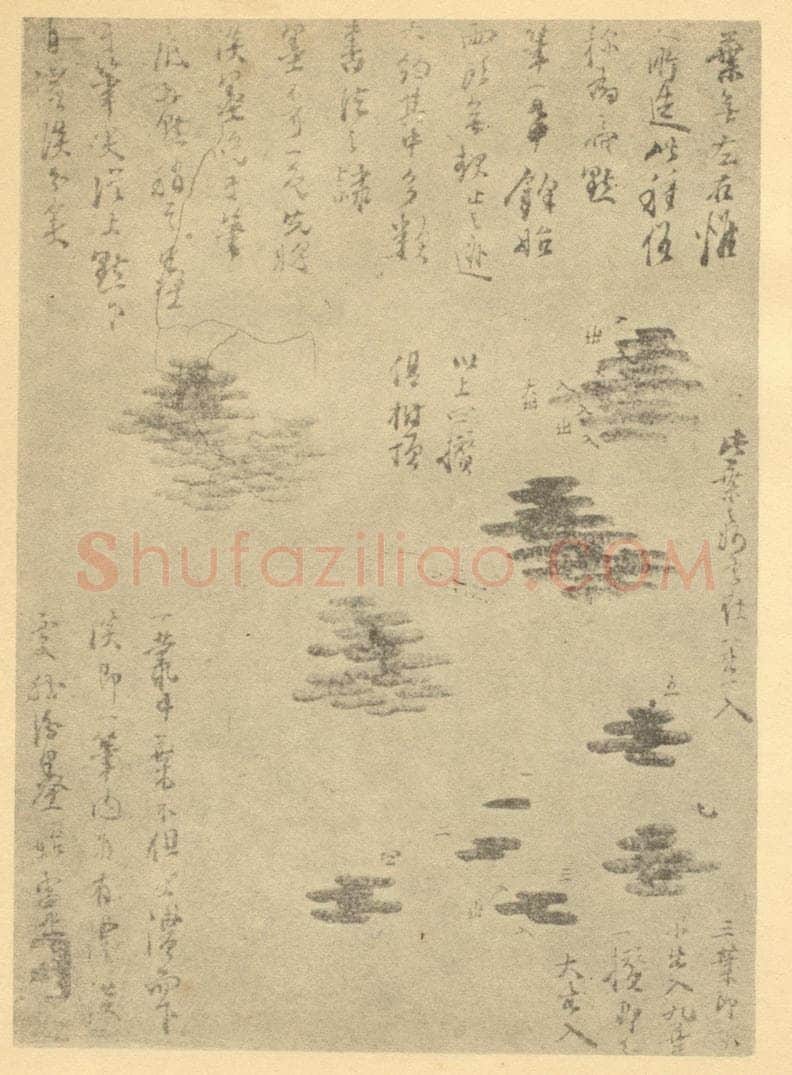 清 龚贤《画山水法(三)》国画作品