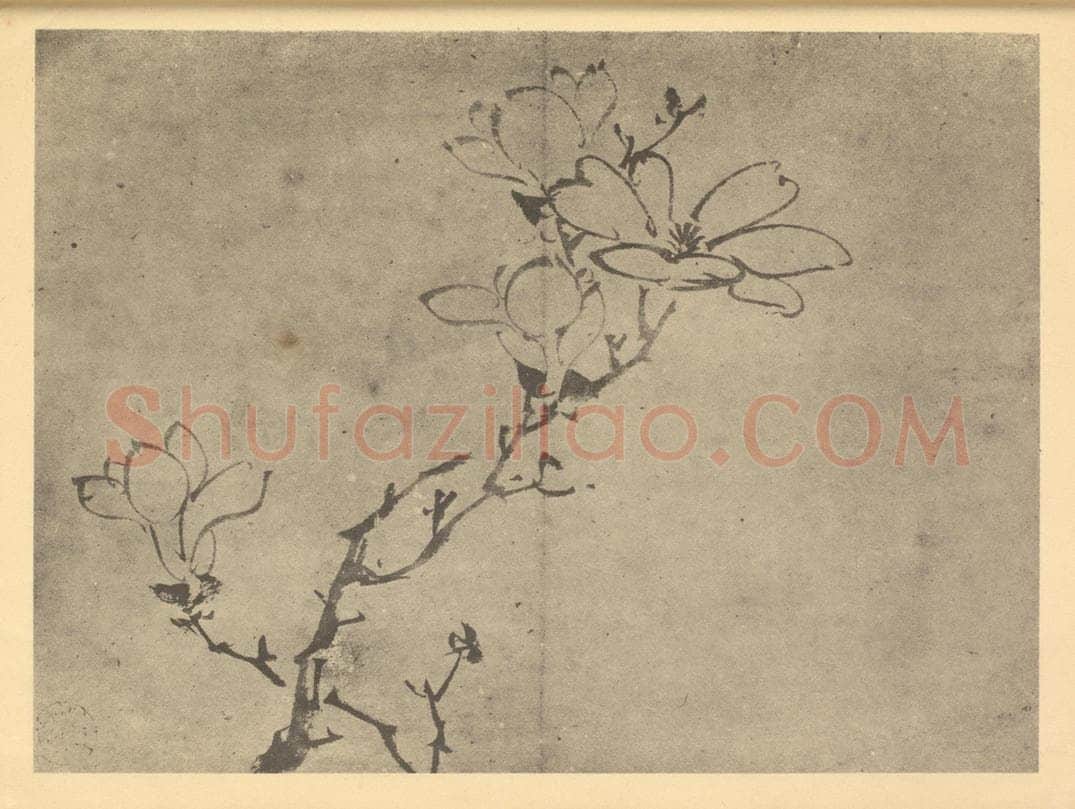 明 陈淳《木兰》国画作品