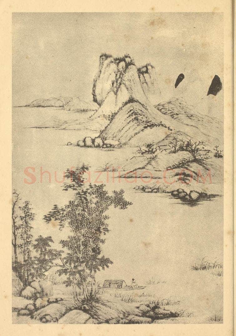 清 吴历《山水图（七）》国画作品