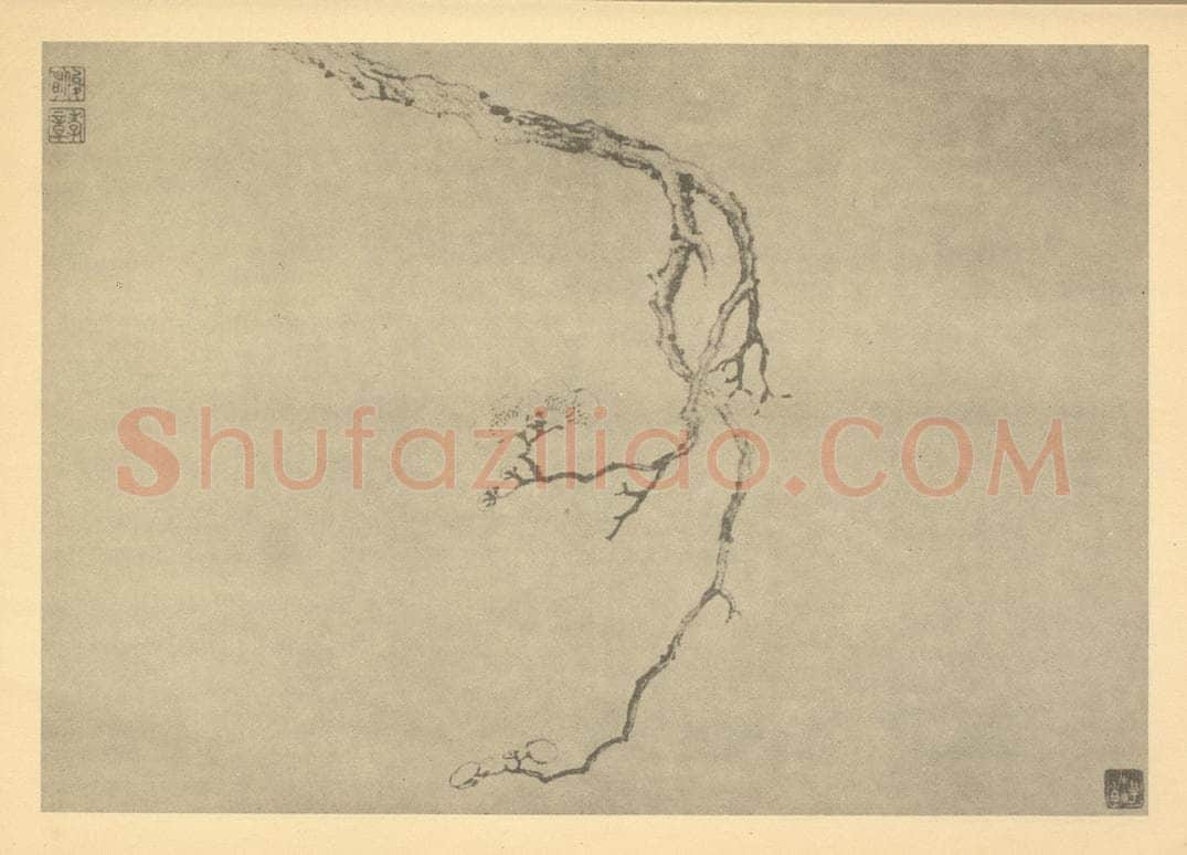 清 金俊明《梅花（十）》国画作品