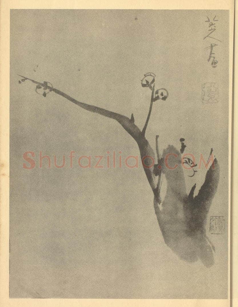 清 朱耷《梅花(一)》国画作品