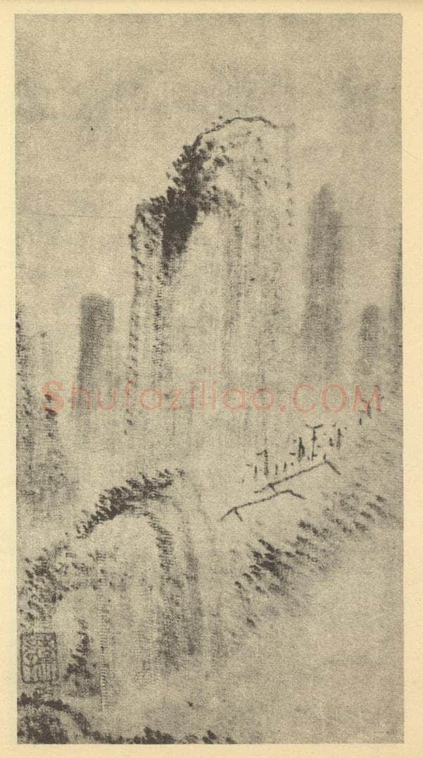 清 戴本孝《山水图（十）》国画作品