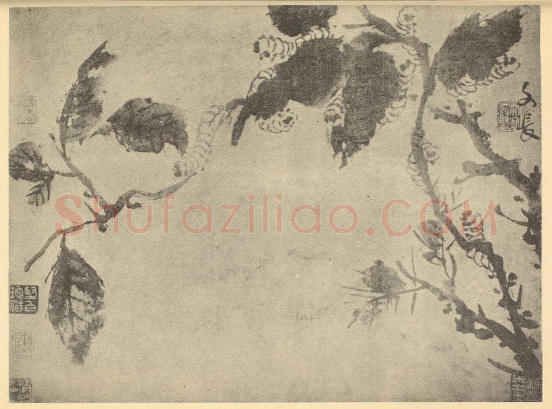 明 徐渭《画蠋》国画作品