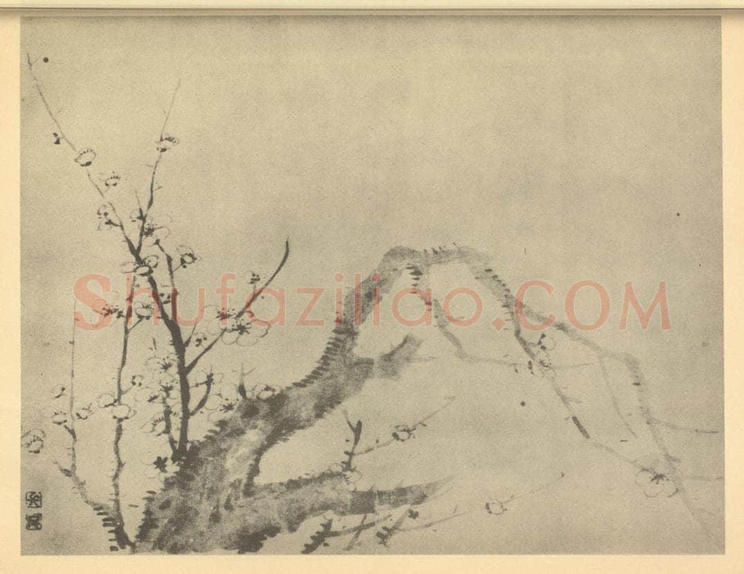 清 王德普《梅花（七）》国画作品