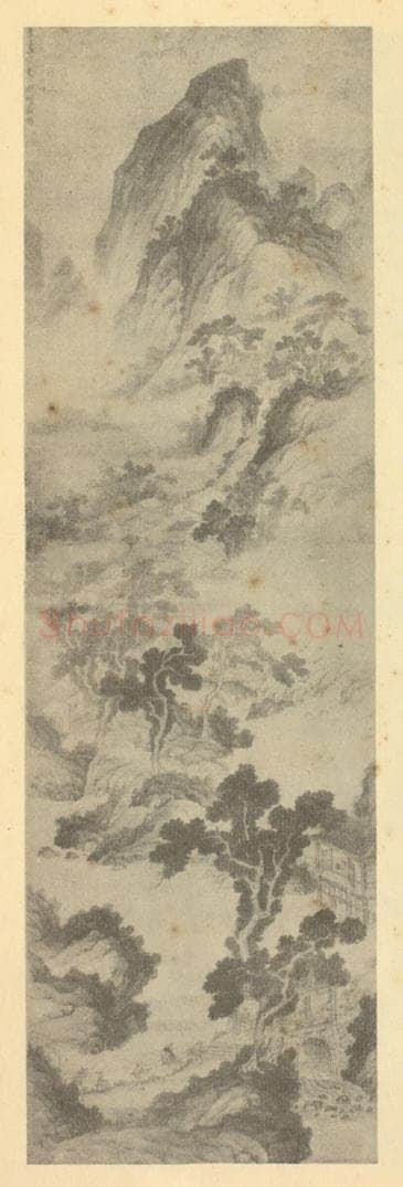 元 盛懋《山水轴（三）》国画作品