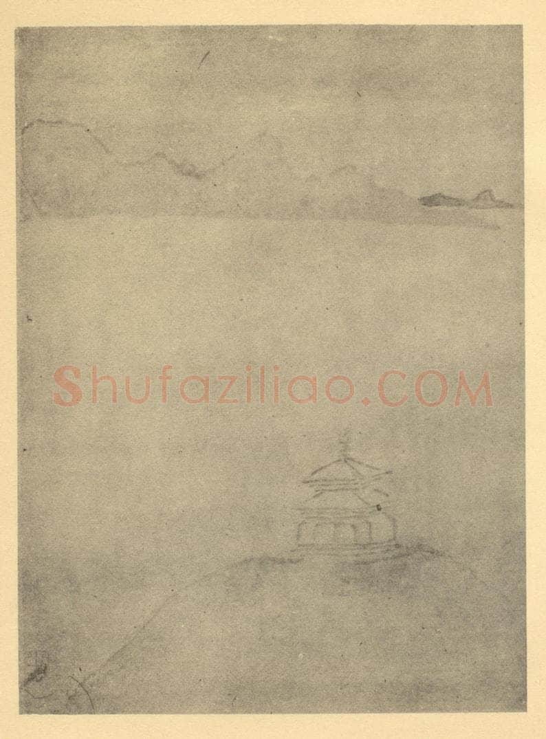 清 龚贤《画山水法(九)》国画作品