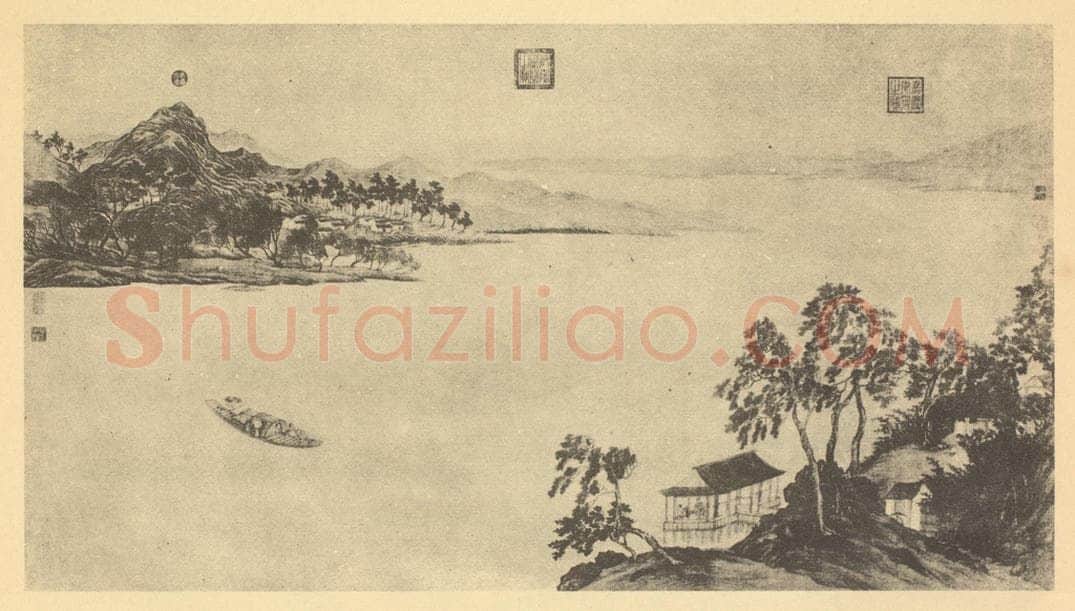 清 高其佩《山水图》国画作品