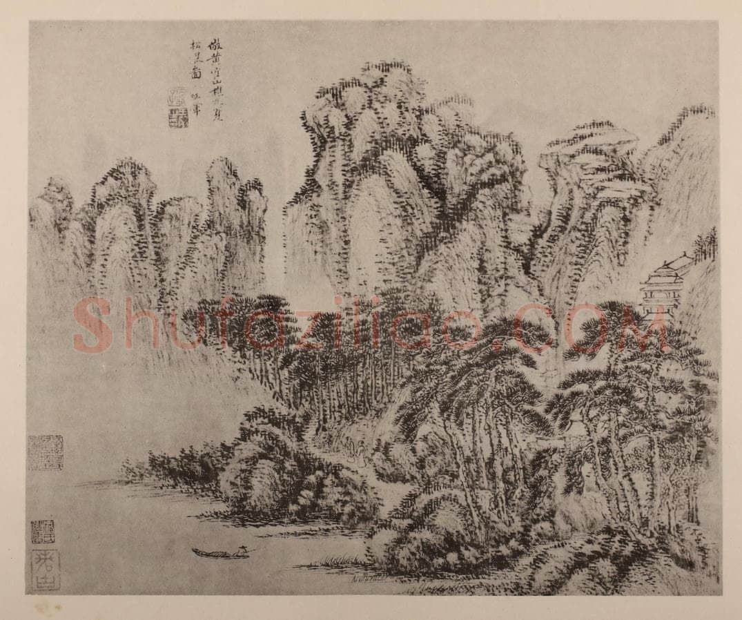 清 王翚《山水册(十一)》国画作品