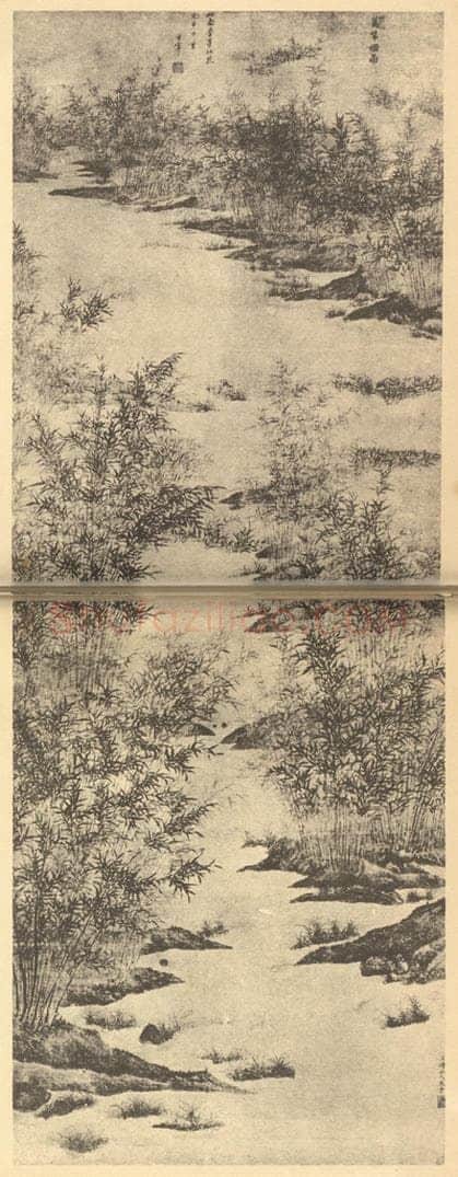 明 文伯仁《山水轴（七）》国画作品