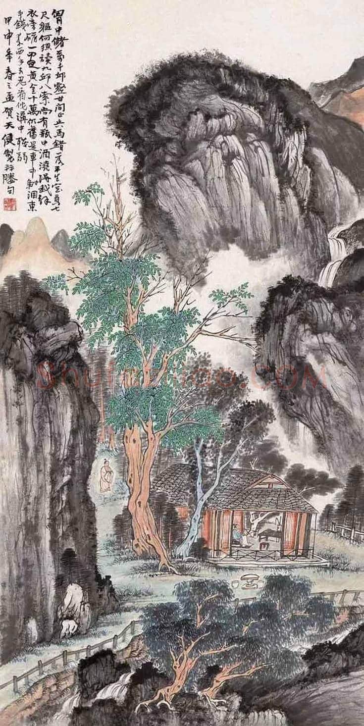 贺天健山水画欣赏 | 书画知识