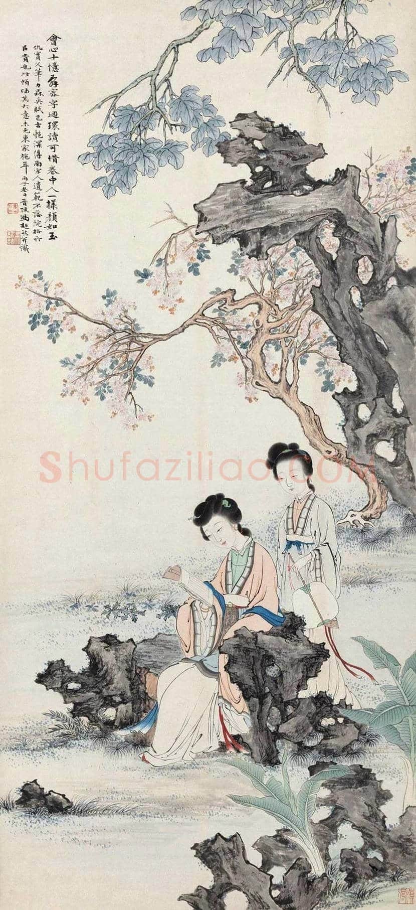 冯超然仕女画欣赏 | 书画常识