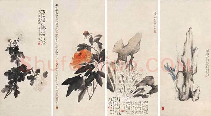 郑午昌花卉作品欣赏 | 书画学堂