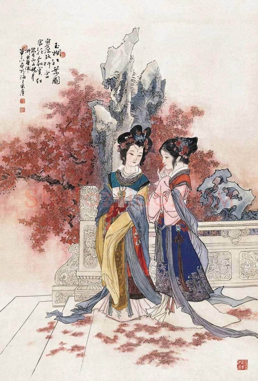华三川工笔仕女作品欣赏 | 书画科普