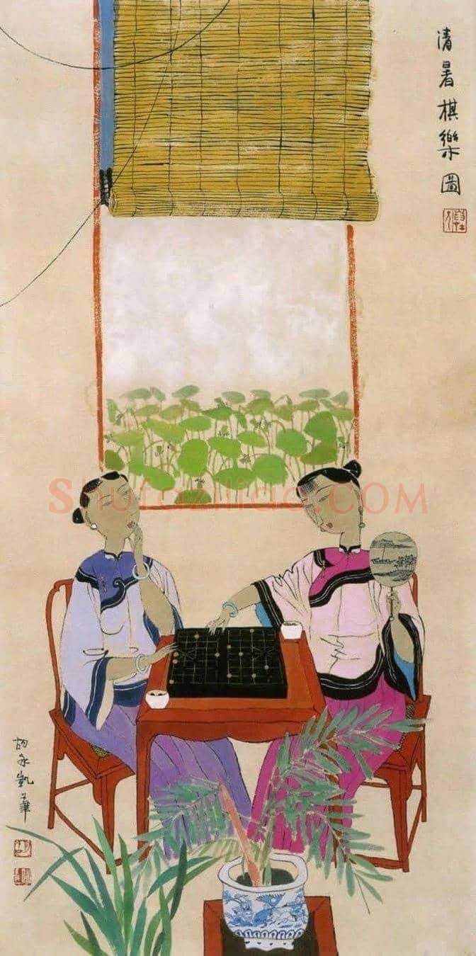 胡永凯中国风味女性人物国画欣赏 | 书画资料
