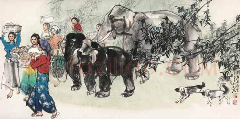 史国良画大象，吉祥如意 | 书画讲解