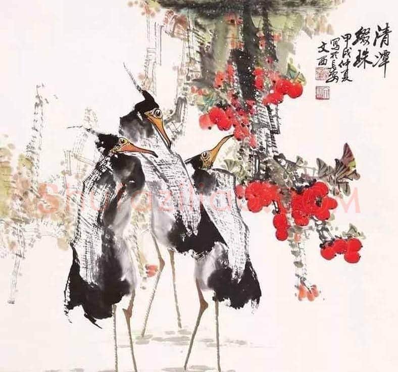 刘文西花鸟画亦是一绝！ | 书画资料