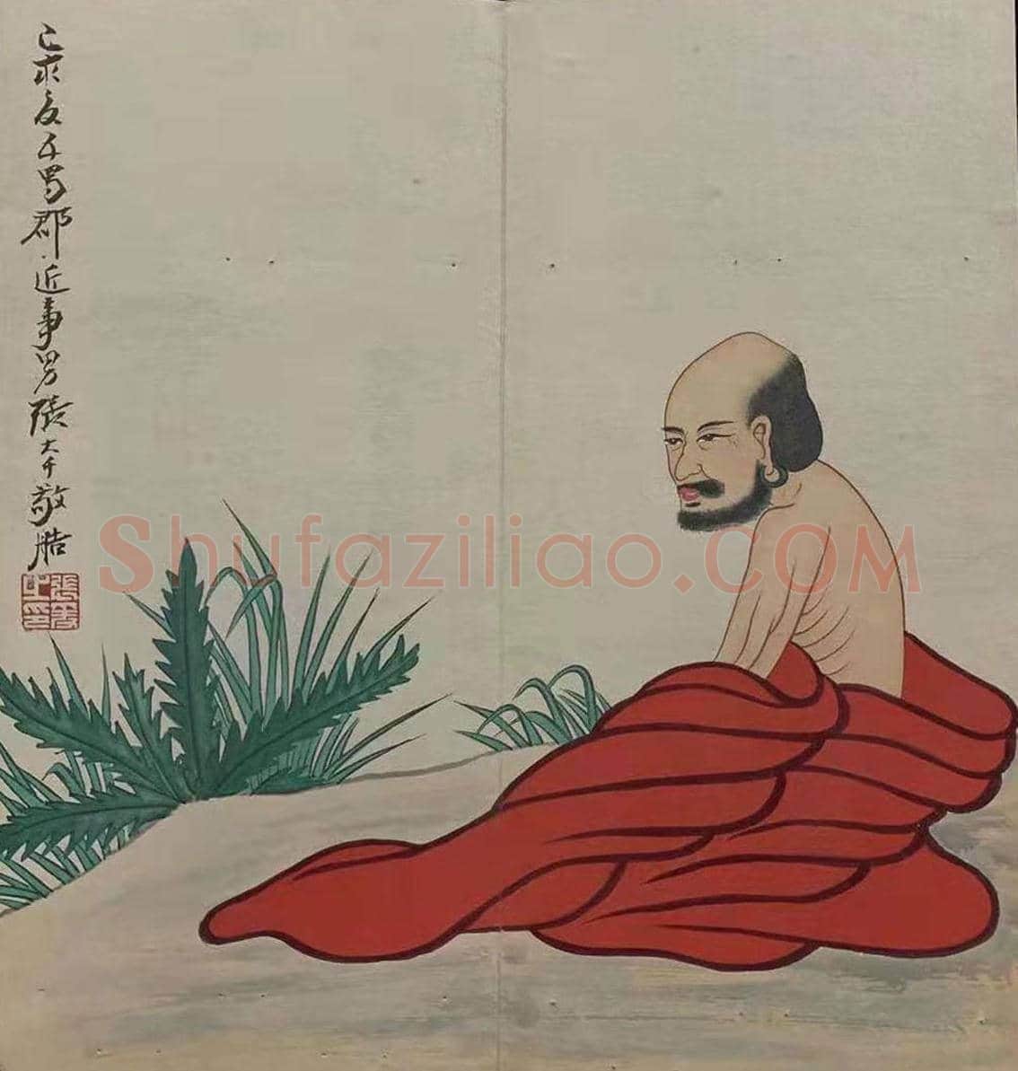张大千《高士图册页》,国之宝也! | 国画图片