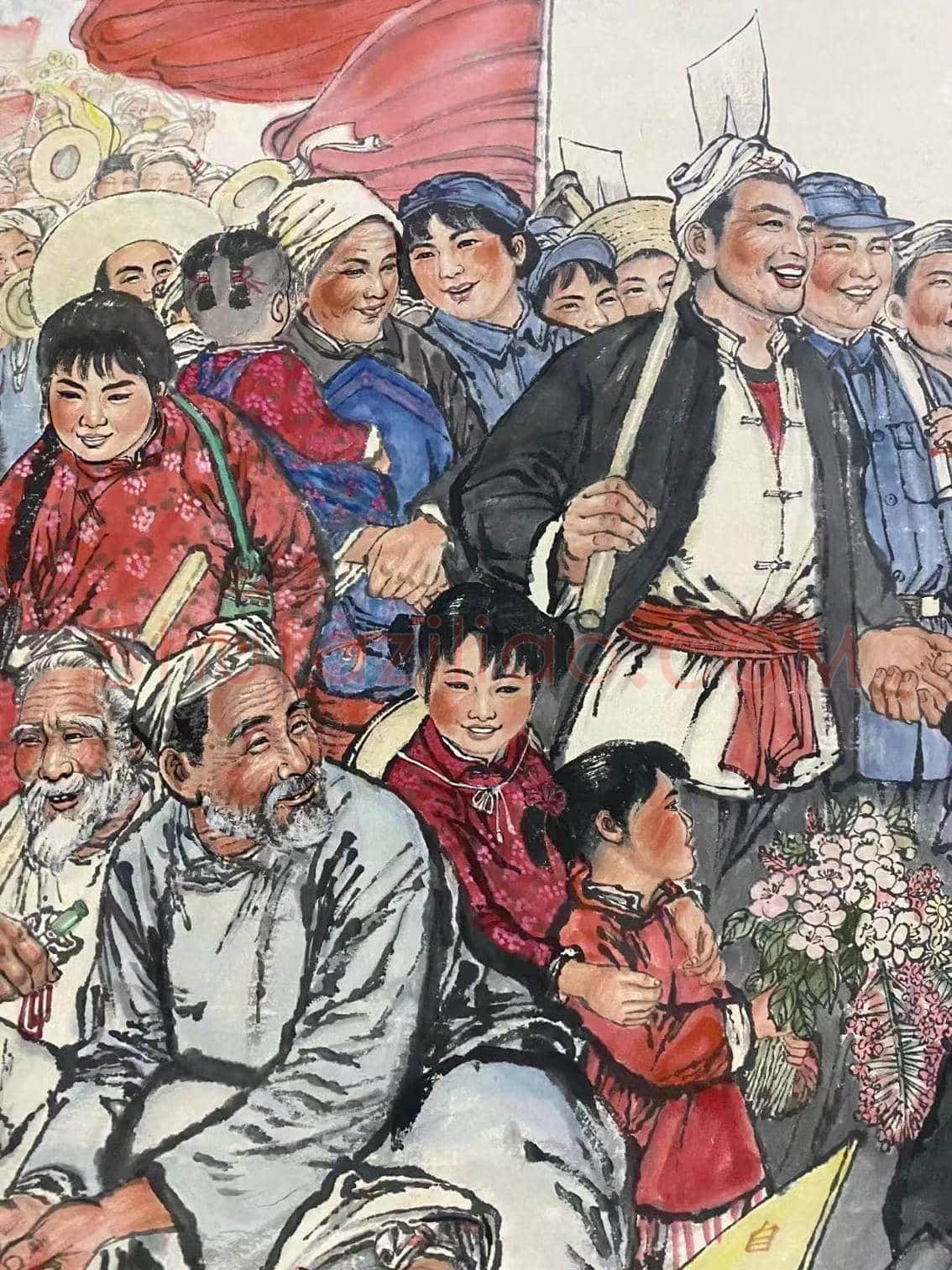 刘文西《幸福渠》，经典再现！ | 国画欣赏