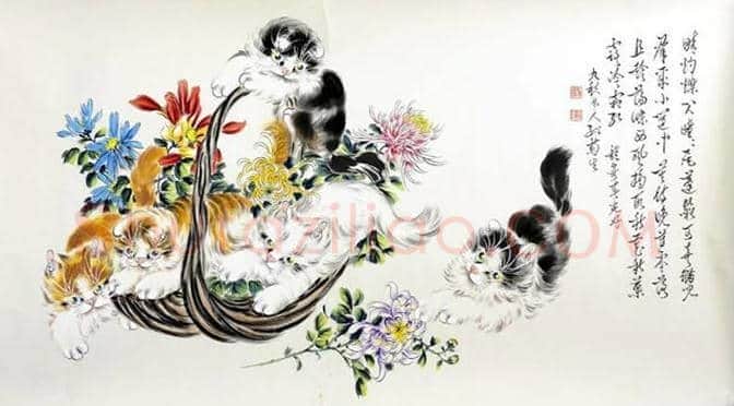 孙菊生:物理学教授业余画猫,且成为一代宗师! | 书画文摘
