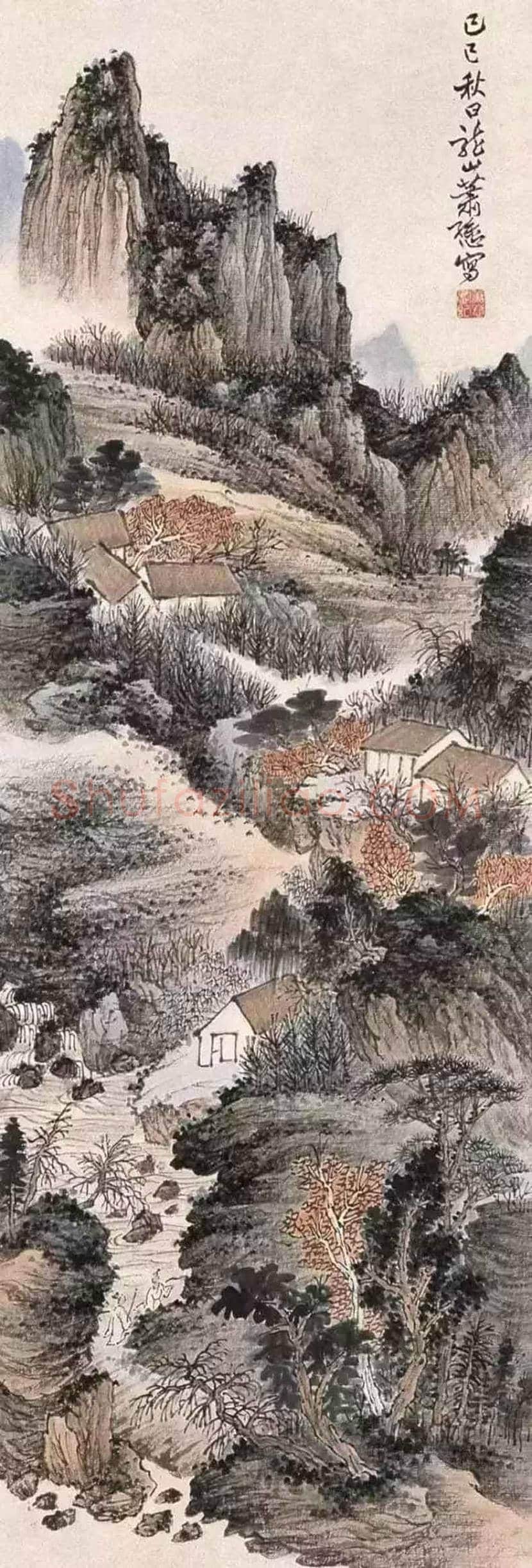 萧谦中山水画欣赏 | 书画学堂