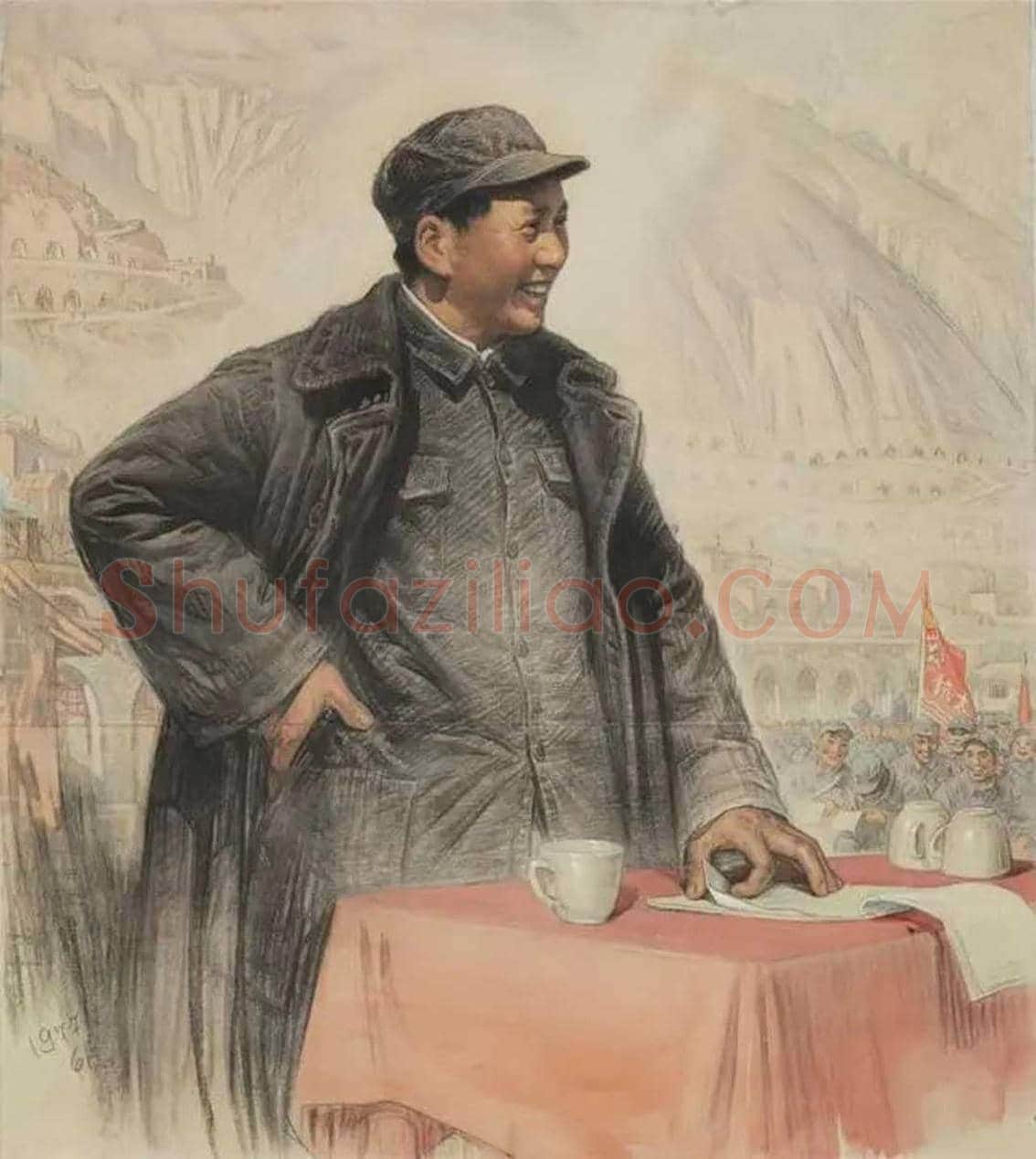 刘文西巨制《毛主席在抗大》,经典再现 | 国画欣赏