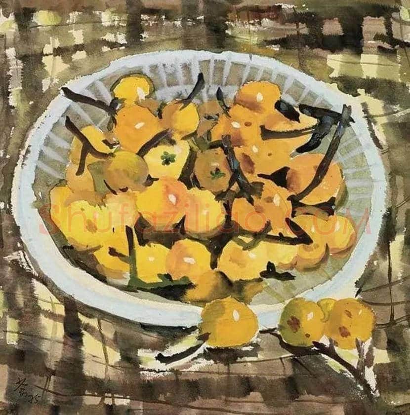 吴冠中水彩画作品欣赏 | 书画文摘