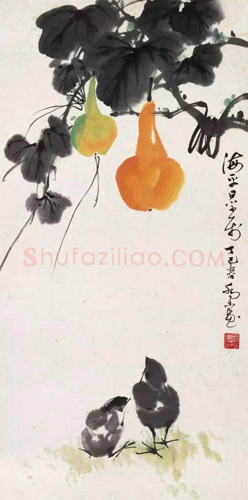 乔木花鸟作品欣赏 | 书画百科
