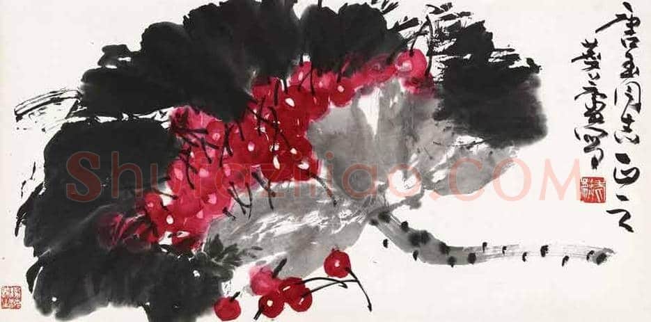 许麟庐写意花鸟作品欣赏 | 书画讲解