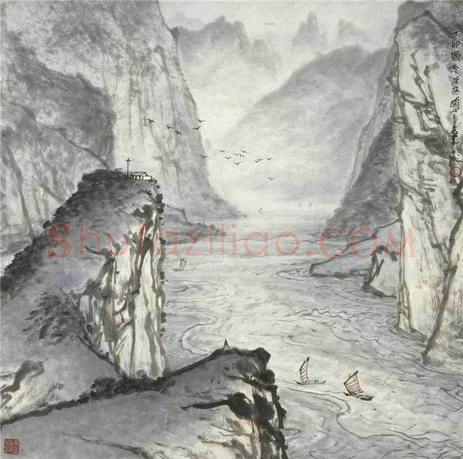 关山月江峡图卷，波澜壮阔！ | 书画讲解