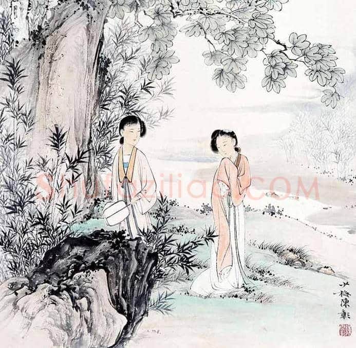 陈少梅人物画，有宋人风格 | 书画百科