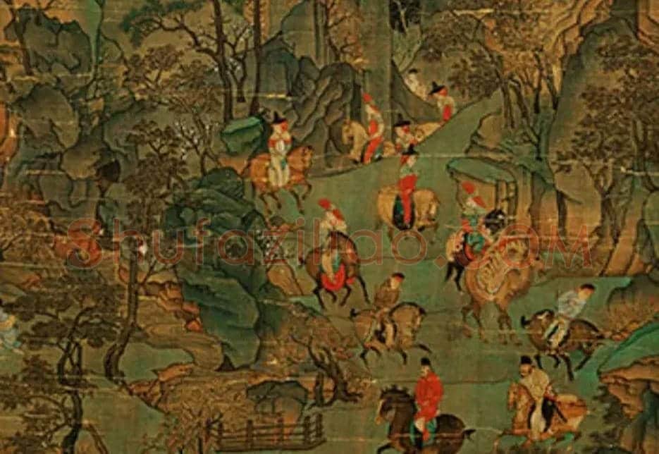 李昭道《明皇幸蜀图》欣赏 | 书画学堂