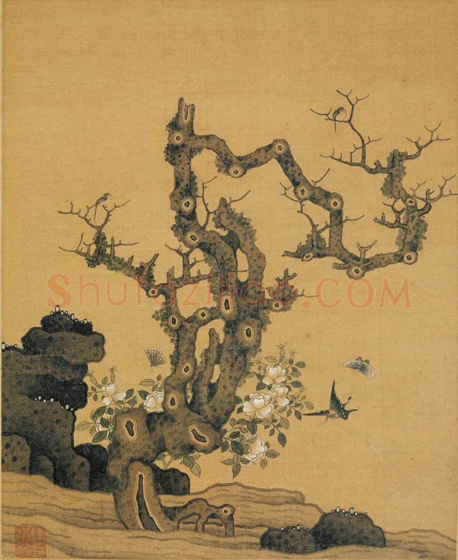 陈洪绶《花鸟精品册》 图赏 | 传世国画赏析