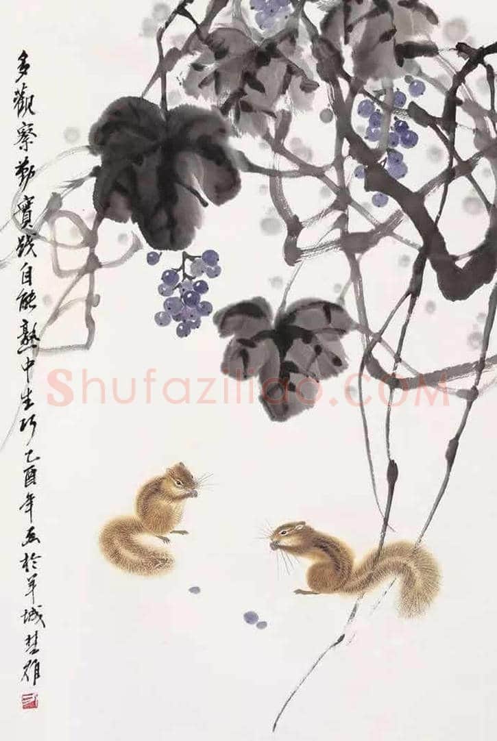 方楚雄工笔动物欣赏,很有乡土气息 | 书画资料