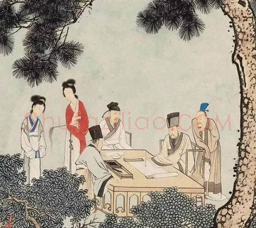 陈少梅工笔山水人物画的代表作《西园雅集图》 | 书画常识
