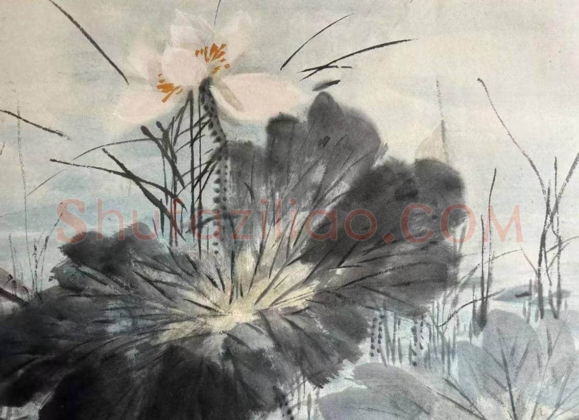 稀世极品——启功《荷塘清趣》 | 国画赏析