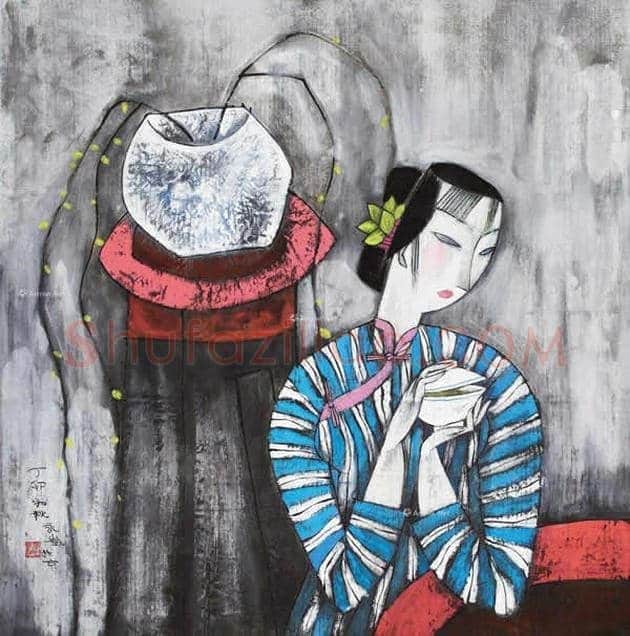 胡永凯作品欣赏-美人依旧 | 书画文摘