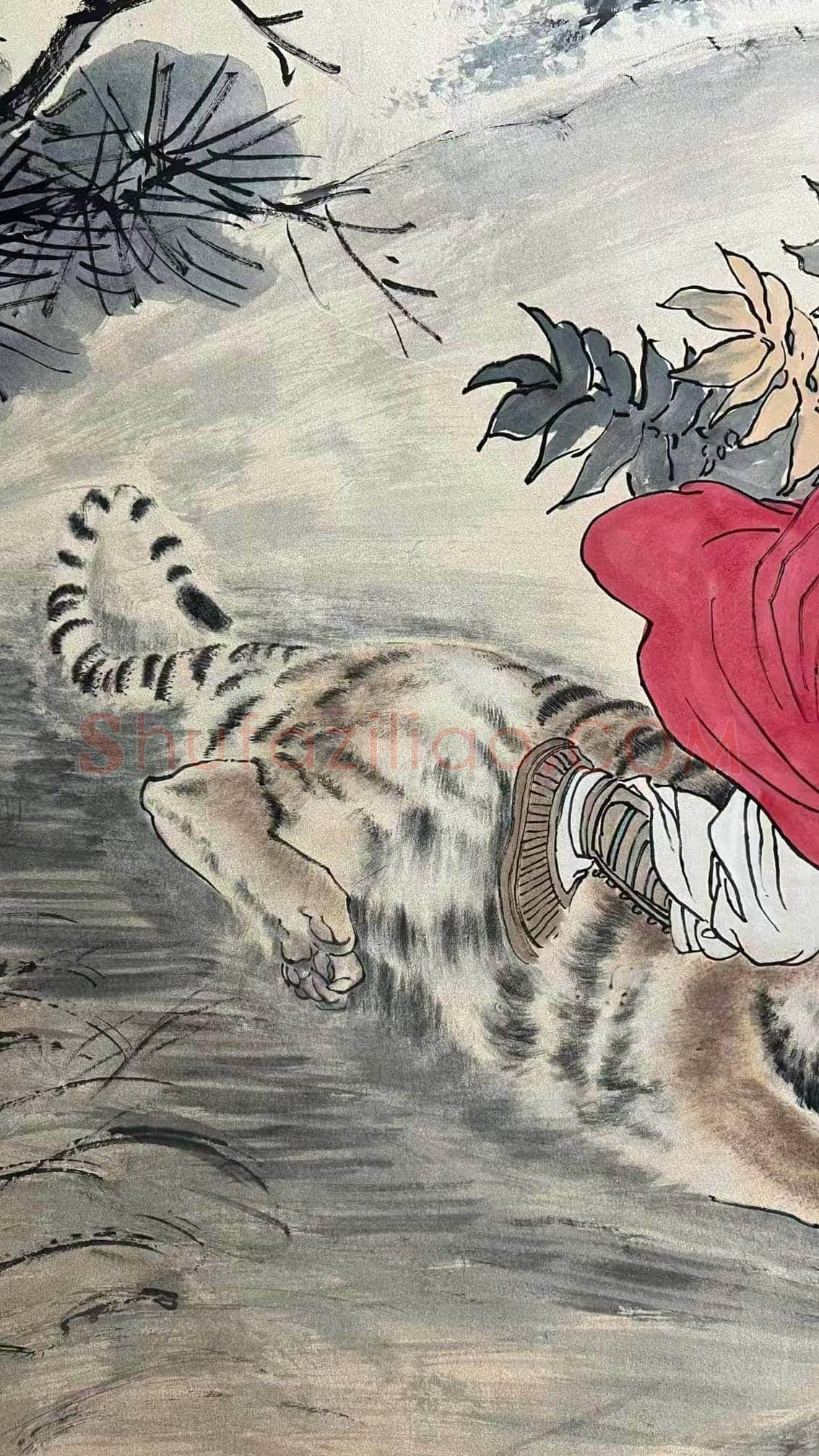 经典重现——刘继卣钜制《武松打虎图》 | 国画图片