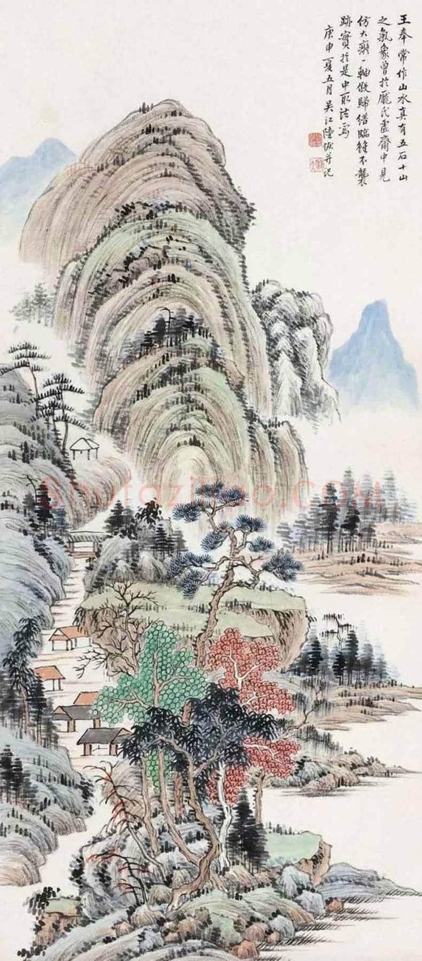 陆恢山水画作品欣赏 | 书画学堂