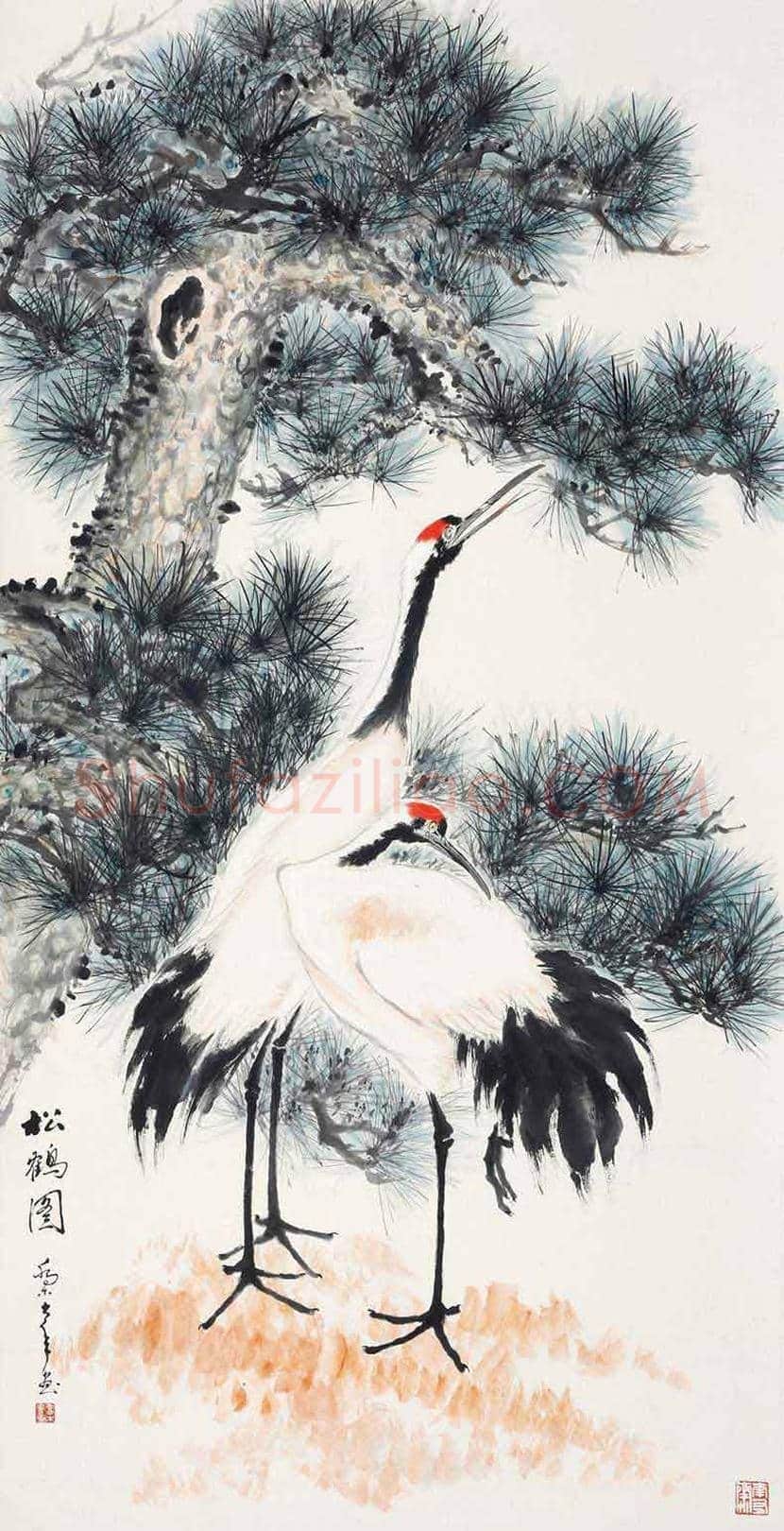 乔木花鸟作品欣赏 | 书画百科