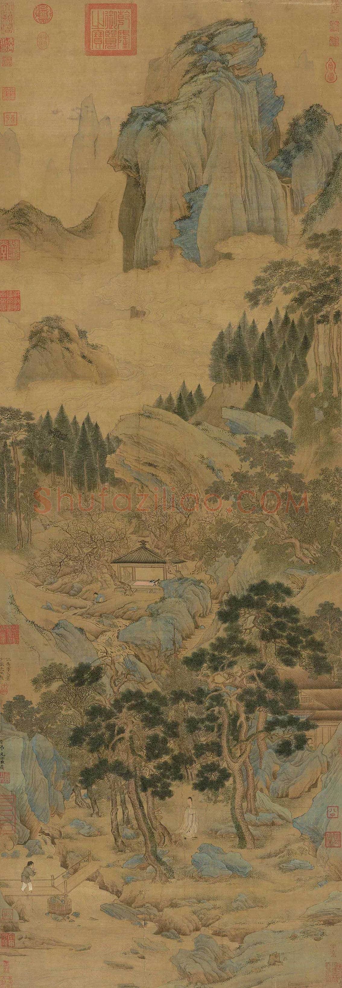 仇英·仙山与桃源 | 书画文摘