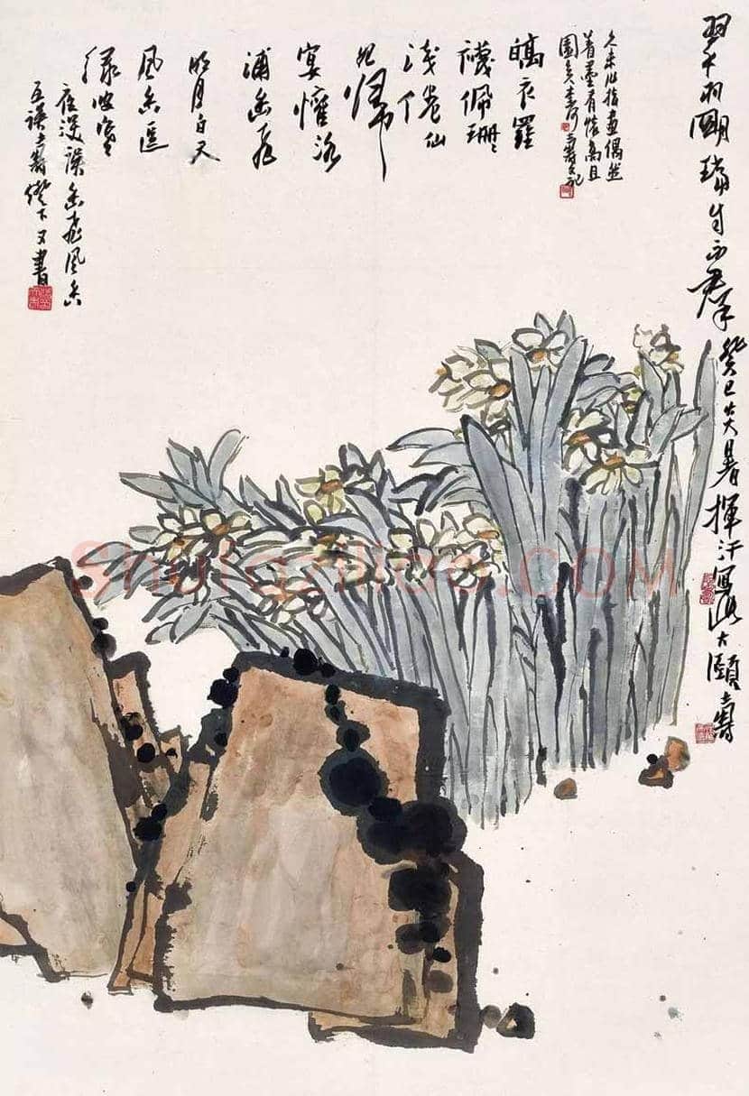 2018年潘天寿作品市场价格，值多少钱一平尺？ | 书画百科