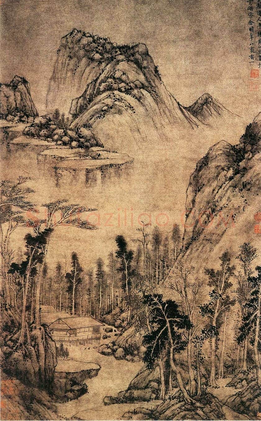 黄公望《水阁清幽图》欣赏 | 书画学堂