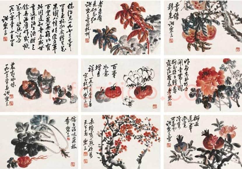 诸乐三国画作品欣赏 | 书画百科
